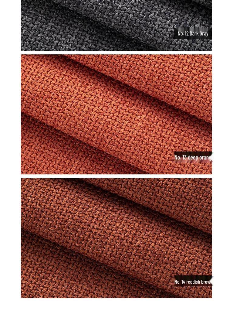 Silná lněná bavlněná hrubá tkanina na polštáře na pohovku, sedáky a měkké výplně v jednobarevném provedení