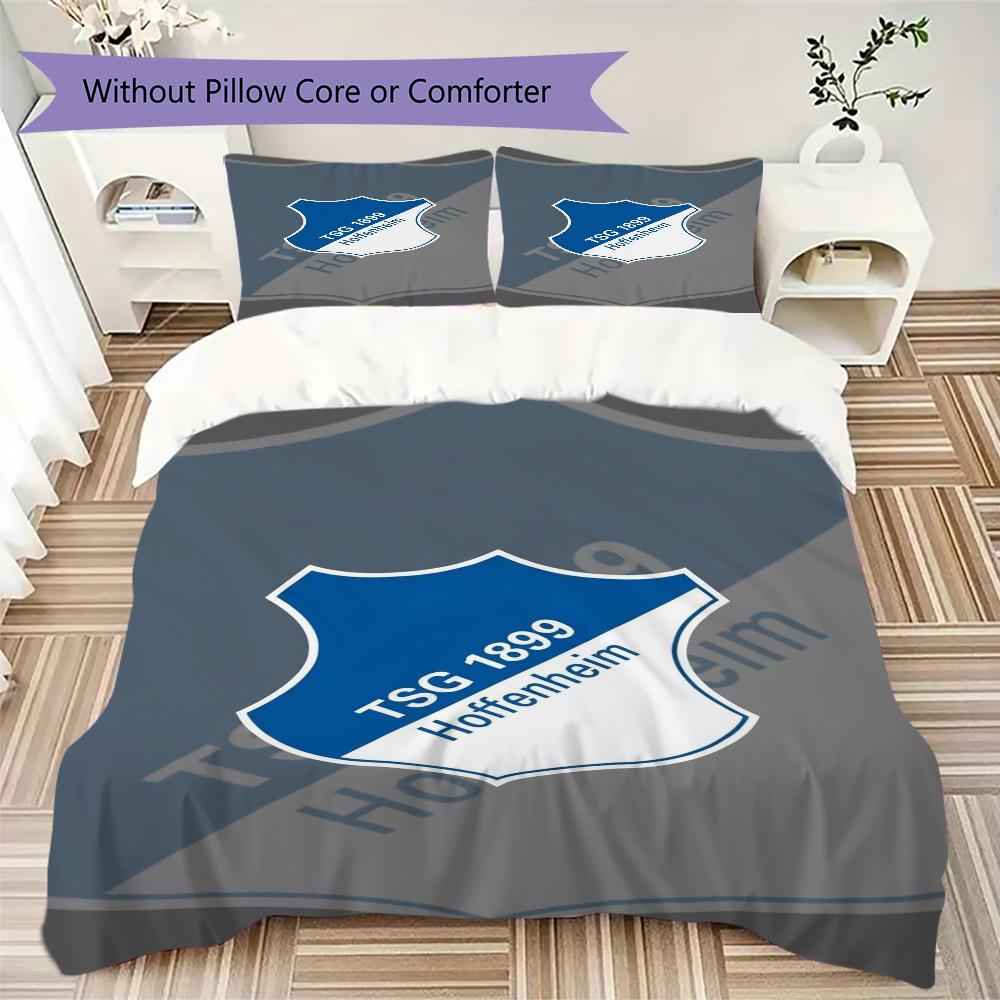 Hoffenheim Pattern Bedding uilt Set uilt Cover Pillowcase Home Decoration Birthday Gift (1 * duvet cover + 2 * pillowcase without core)
