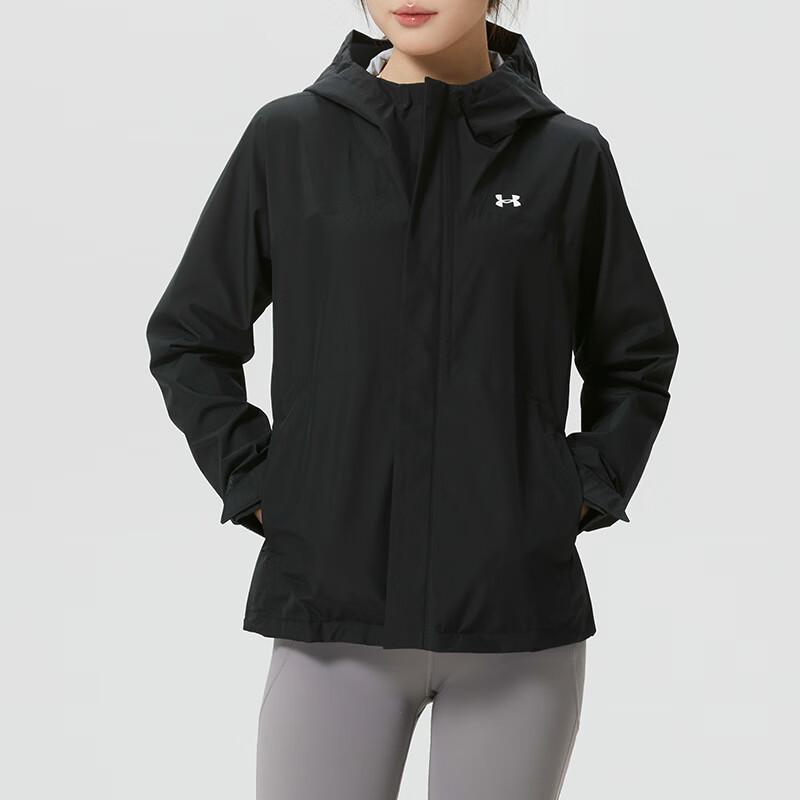 Under Armour Woven Sports Hooded Windbreaker Training Jacket Women Jackets 6009571-001