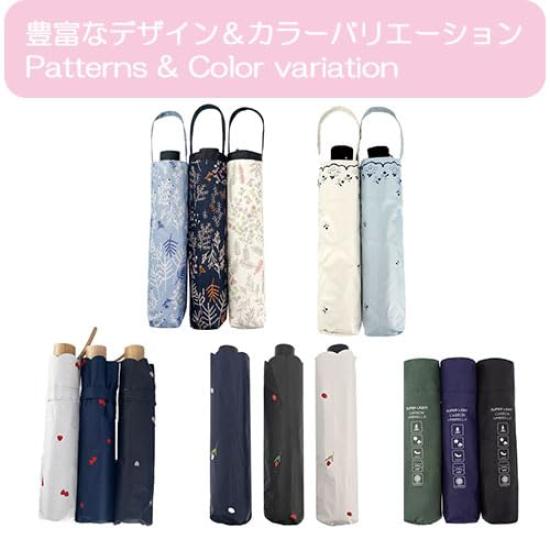 NATURAL BEAUTY Sun F for Both Sunny and Rainy and with a Dark Coating On the Umbrella, Navy, (Suitable Days, Lightweight, Heat-blocking,