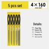 Mini Assorted Steel File Set: Triangular & Flat Files for Metal & Wood Grinding