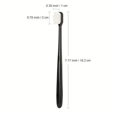 5/10PCS Ultra Fine Soft Bristled Toothbrush Million Nanometer Bristles Gentle Adults Deep Cleaning Portable Travel Cleaning Tool