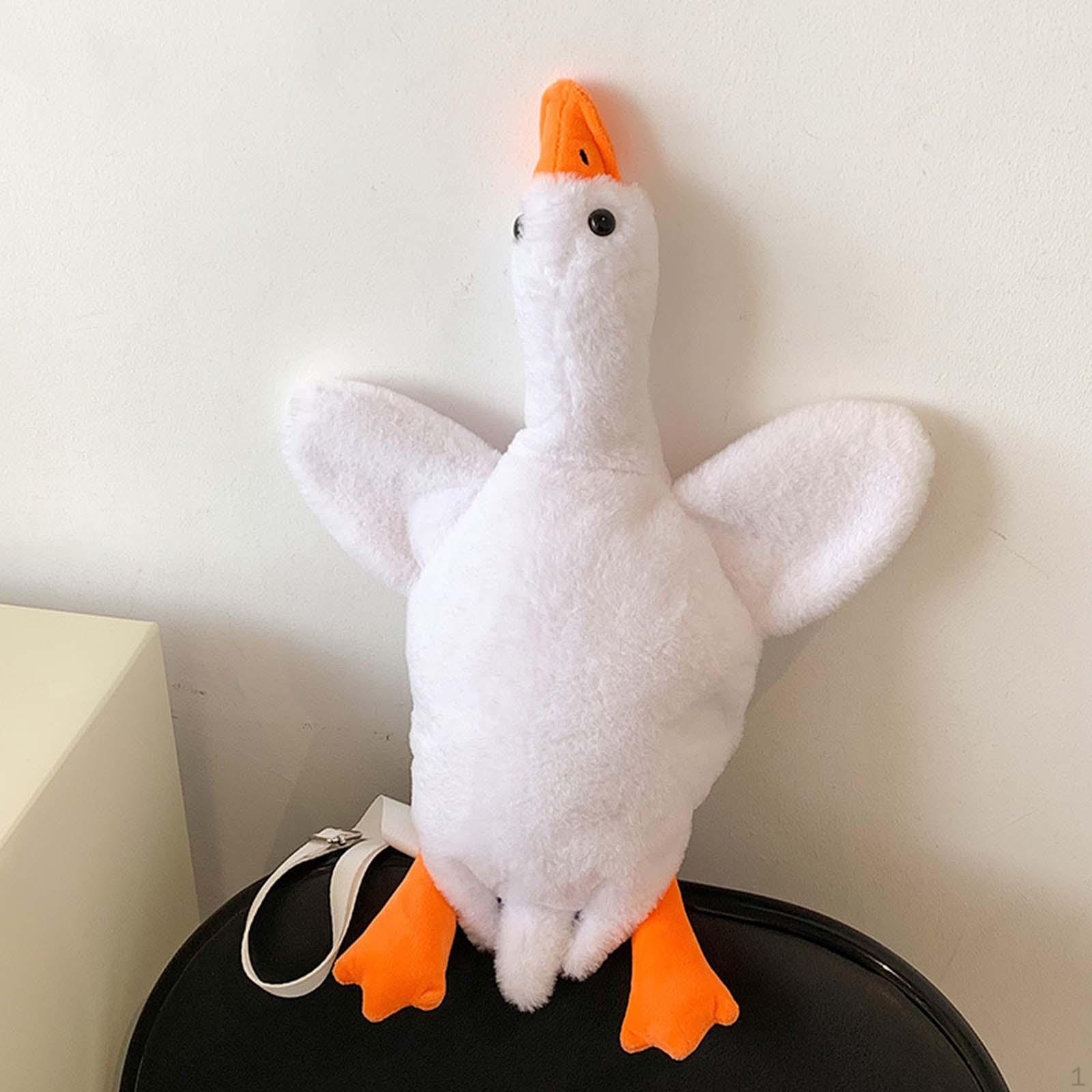 Мультяшная Утка Плечевая Флисовая Сумка-Тоут