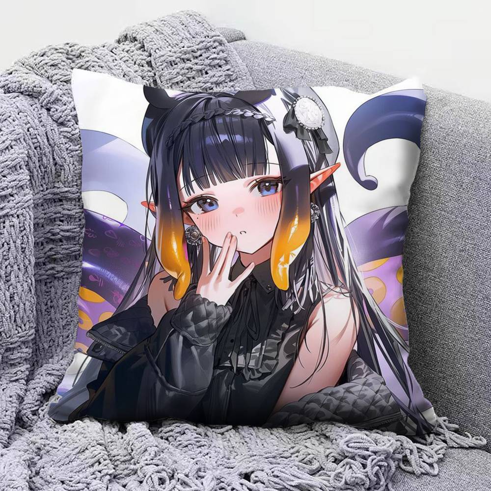 

Ninomae Ina Hololive VTuber Pillow Covers Home Sofa Cushion Covers and Aecorative Custom 30x30 cm