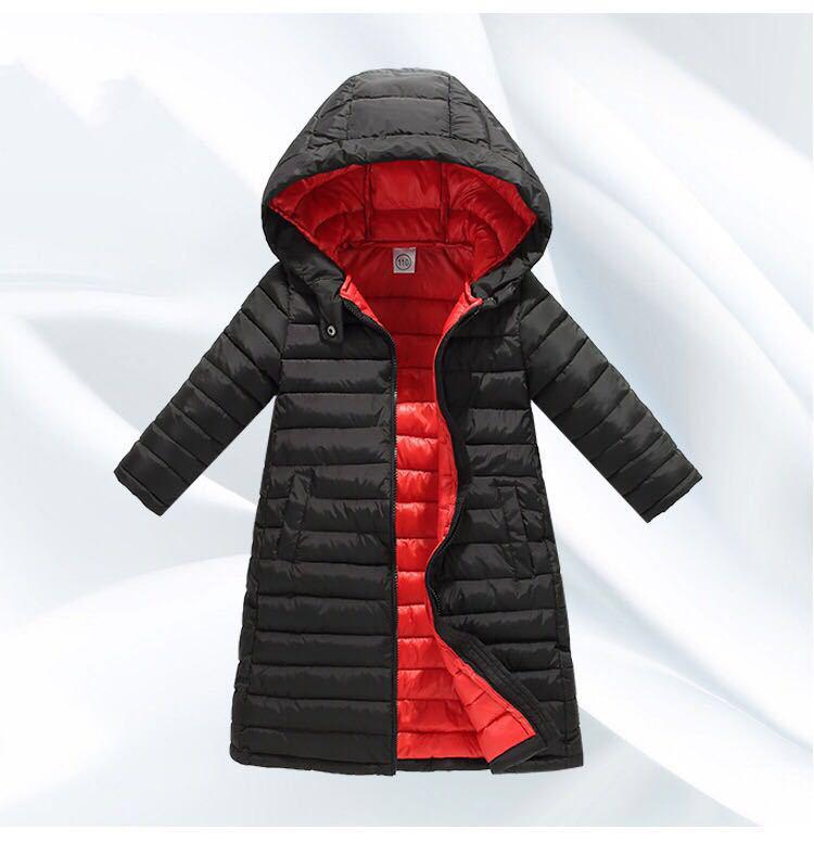 

Верхняя одежда осень-зима куртка одежда для мальчиков и девочек хлопковая подкладка с капюшоном детское пальто детская одежда парки мягкий тонкий комбинезон 130cm чёрный