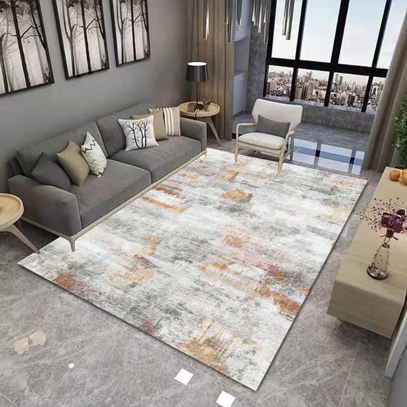 Chinese Ink Painting Living Room Decoration Carpet Abstract Art Geometric Bedroom Large Area Carpet