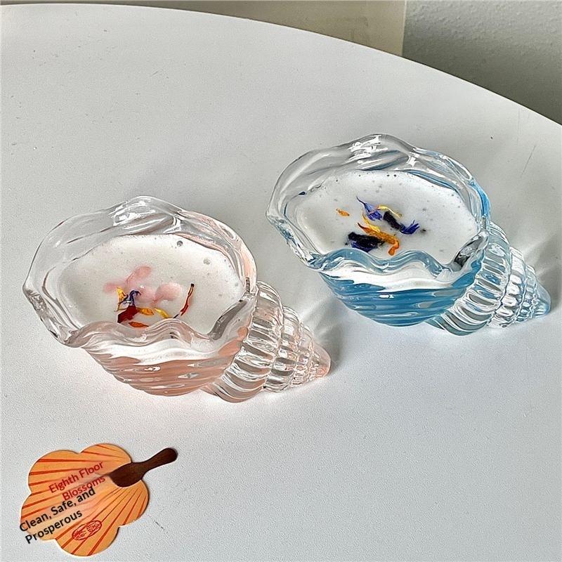 Ins Conch Cocktailglas Kreativa Glasvaror För Juice Och Drycker Unik Design Statement Cup Med Kustestetik