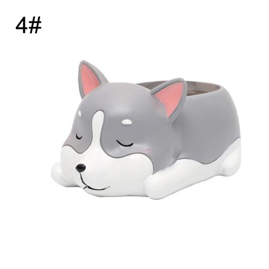 Cartoon Hunde Desktop Sukkulenten Pflanzen Blumentopf Home Garten Landschaft Dekor