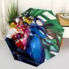 1pc Mega Man Automatic Opening Folding Umbrella with 8-Bone Iron Frame, Portable Design for Outdoor Use, Perfect Gift for Fans and Travelers.Y037
