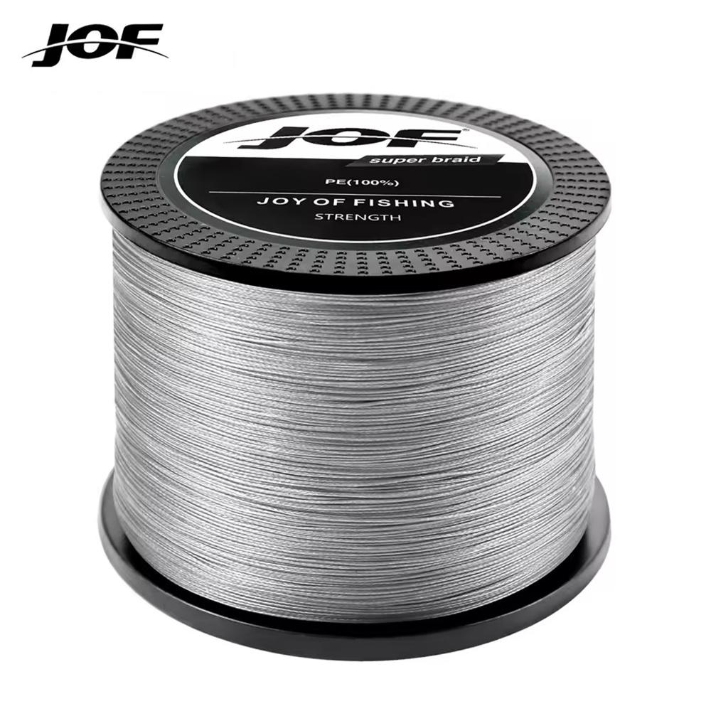 JOF X8 Braided Fishing Line 1000M 500M 300M 8 Strands MultiColor Multifilament Saltwater PE Line 20 30 40 50 60 80 100LB