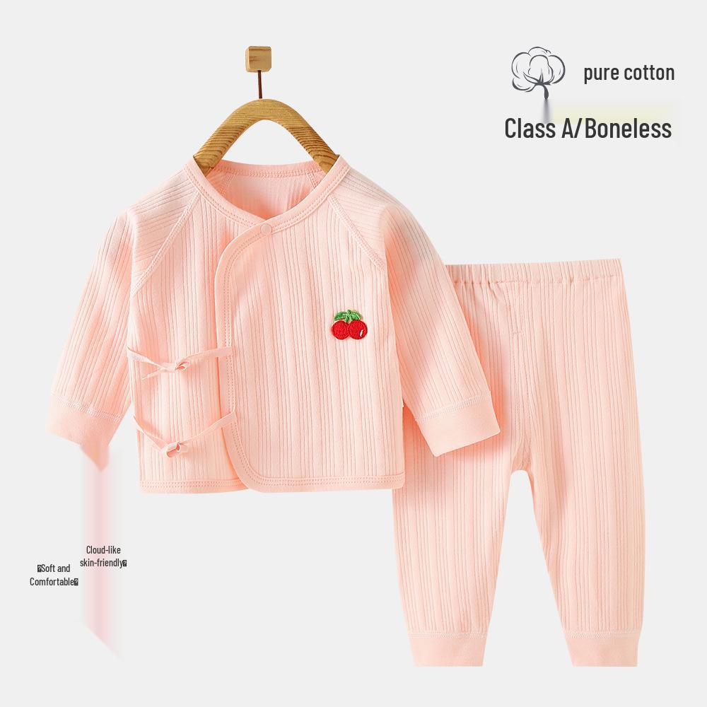 Set di Vestiti Autunnali per Bambini: Pantaloni in Puro Cotone e Abito da Monaco con Allacciatura Senza Osso