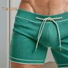 Men's Casual Summer Shorts Solid Color Streetwear Bottoms Drawstring Waist Breathable Gym Shorts for Fitness Running Beach