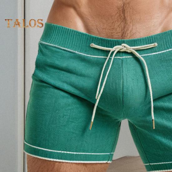 Men's Casual Summer Shorts Solid Color Streetwear Bottoms Drawstring Waist Breathable Gym Shorts for Fitness Running Beach