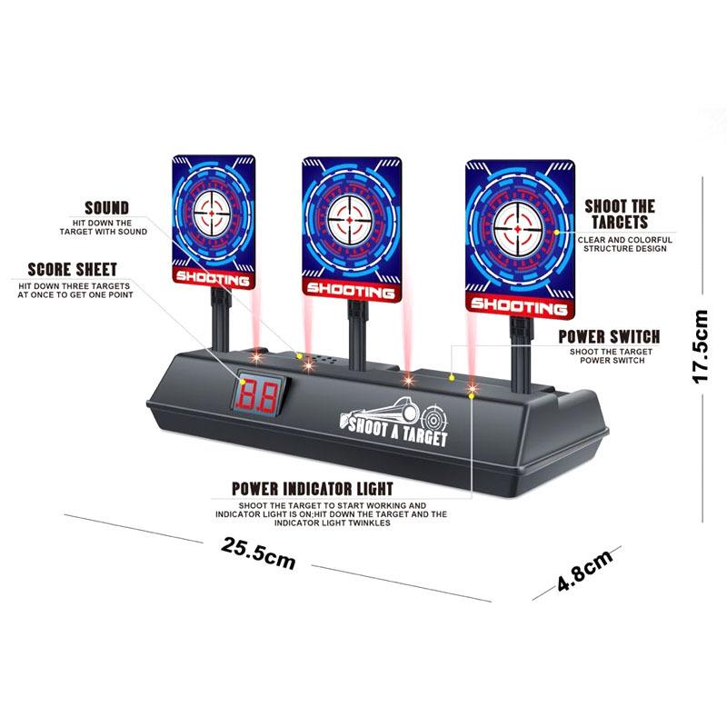 Net Auto-Reset Electronic Human-Shaped Scoring Target for Practice