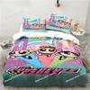 Down Duvet Cover Cartoon T-The Powerpuff Girls Bedding Sets - Anime Cosplay Cute Queen King Size Double Bed Full Size Gifts