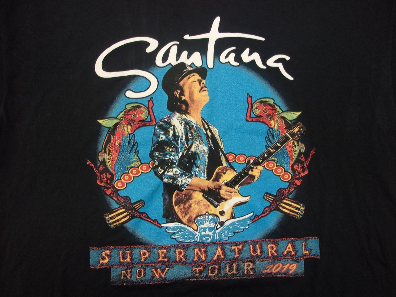 SANTANA Supernatural Now Tour 2019 The Doobie Brothers Size 2XL Black T-Shirt Unisex T-Shirt XXXL