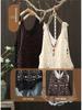 Mori Style Summer Crochet Lace Camisole - Vintage Literary Loose-Fit Vest Cardigan for Women