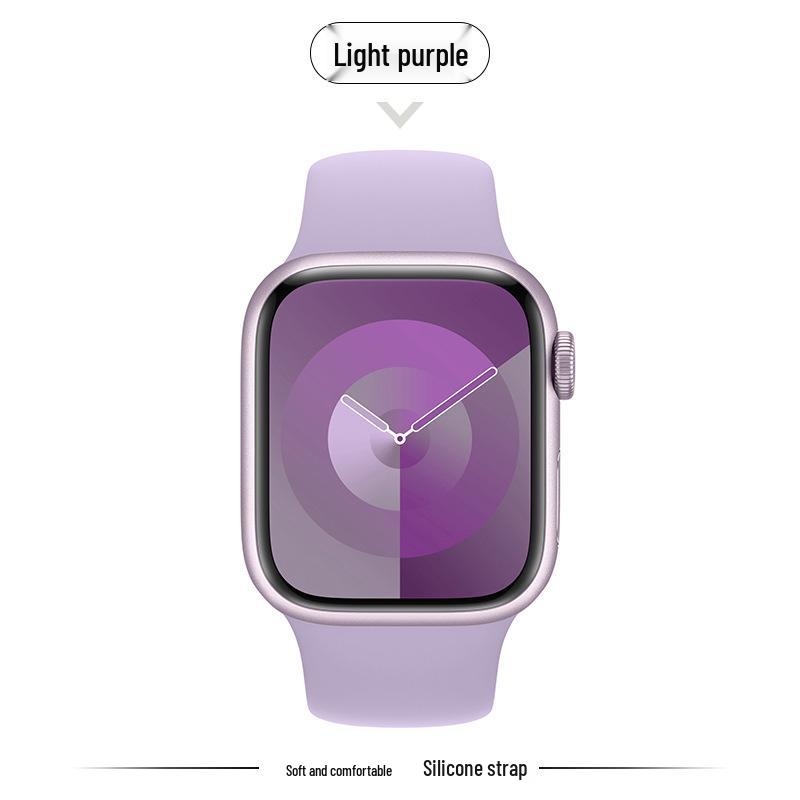 Kompatibles Silikonarmband für Apple Watch Series 8, 9, 10 und 11 - Neues Standardmodell für Mädchen (S)