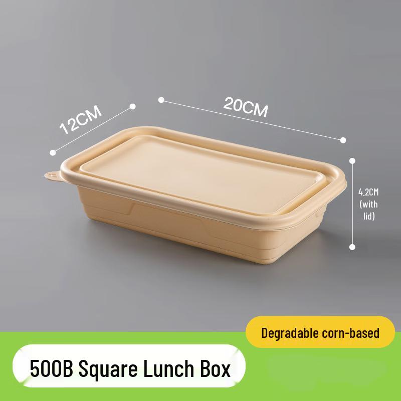 

Biodegradable Corn Starch Round Meal Boxes with Lids