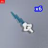 Non-Toxic Moc Bricks Skeleton Dragon Hilt Sword 4Cm Axe Lightning Action Figure Building Blocks Assemble Particles Children'S Toys