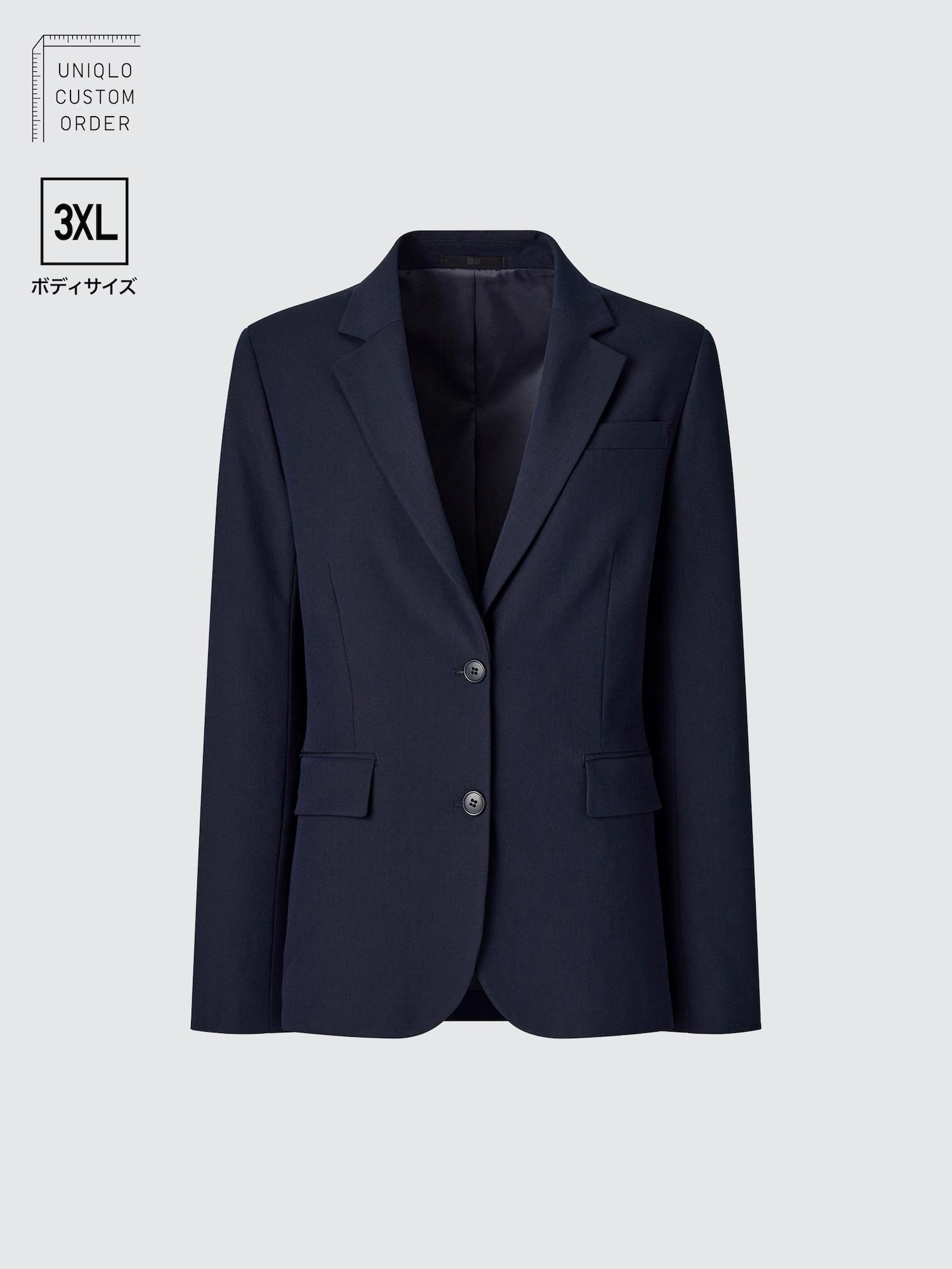 

Uniqlo Japan Stretch Tailored Jacket Set Up 3xl 69 NAVY/68