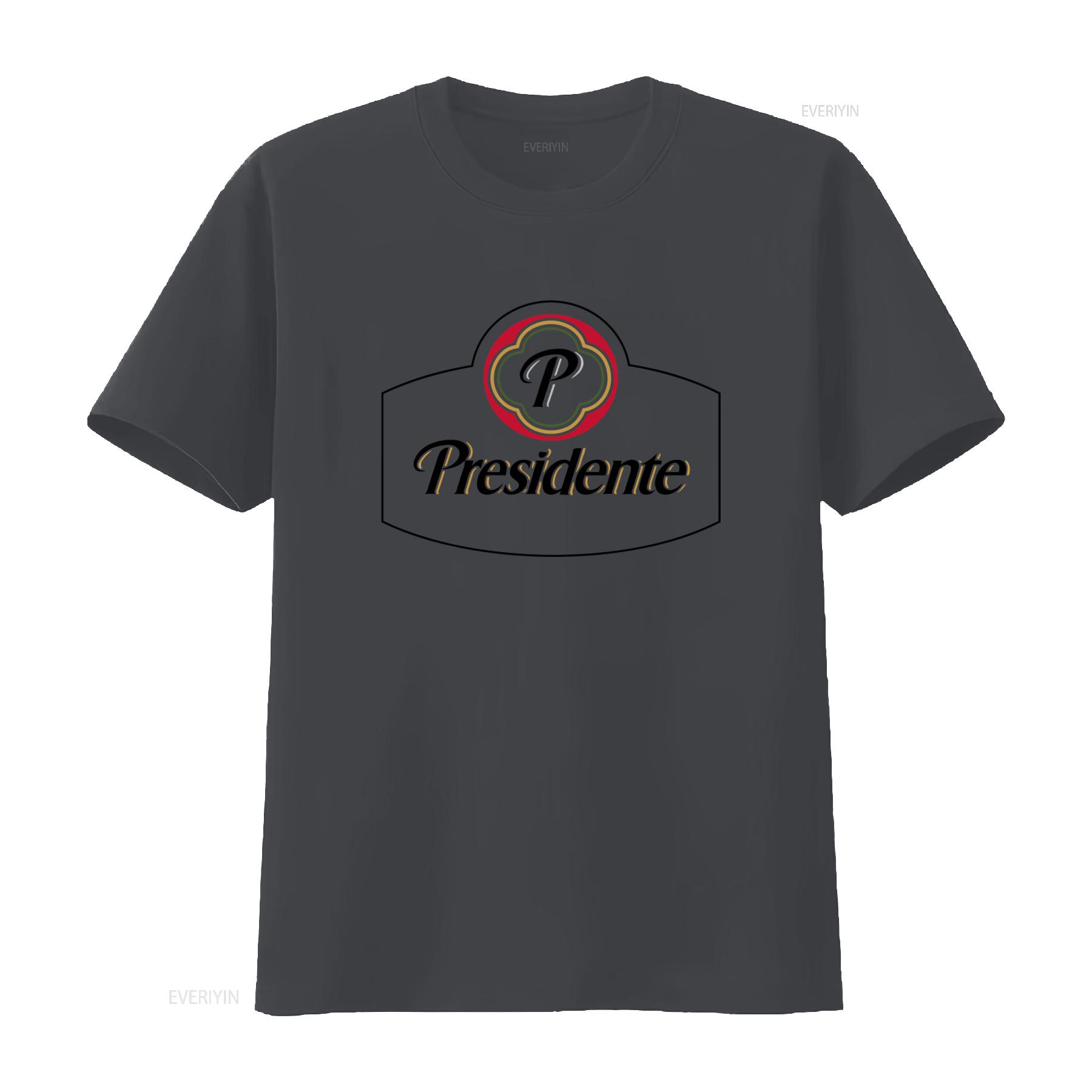 

Presidente Beer Logo T Shirt Dominican Republic Heavy Cotton Vintage Style vintage Washed Stretched graphic fashion Slightly 4XL