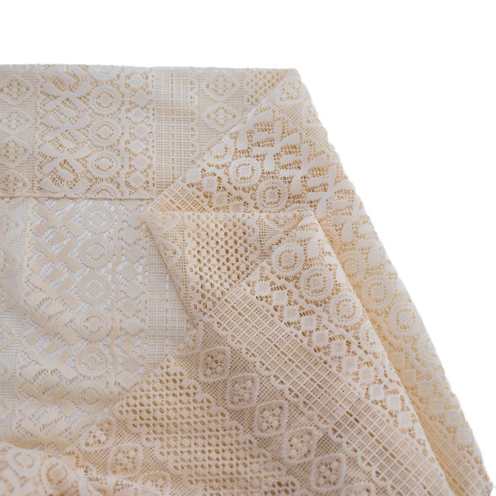 Curtain Finished Hollow Crochet Light Transmission American Country Balcony Bedroom Bay Window Retro Window Screen Curtain