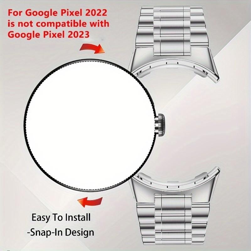Metal Strap for Google Pixel Watch 3 41mm Pixel2 Stainless Steel Watch Replacement Watch Band