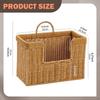 Spice Rack, Decorative Organizer Basket, Imitation Rattan, Multipurpose PE Container, Easy