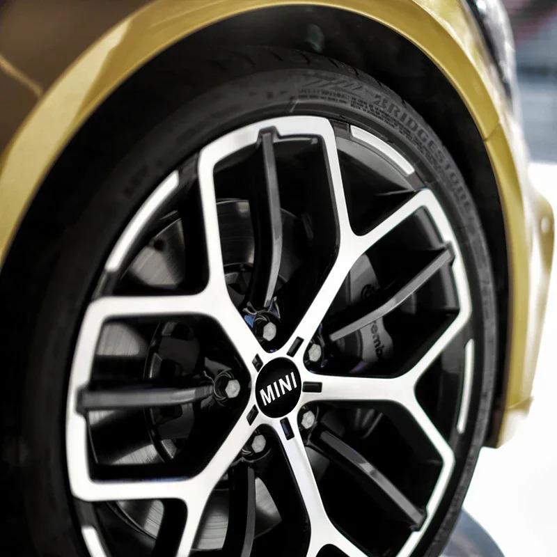 4Pcs 60mm Car Wheel Center Hub Caps Rim Cover Emblem Badge For MINI Cooper One S JCW R56 R53 R57 R60 R59 F54 F55 F56 Accessories