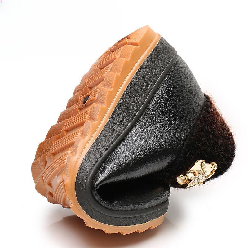 Cotton Shoes for Women: Waterproof and Warm Fabric Shoes with Soft Fleece Soles and Snow Boots