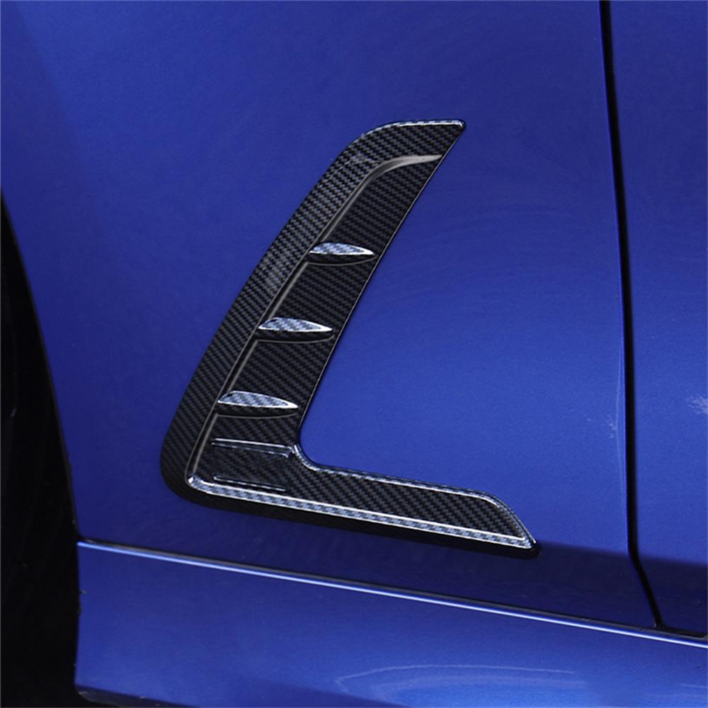 Car Side Body Outlet Cover Trim Carbon Fiber Look For Bmw 3 Series G20 2020-2021