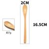 SITEDAN Wooden Muddler Spoon, Dessert Spoon, Ice Cream Spoon, Small Coffee Spoon, Cute and Stylish, for Commercial Use, Beverage Shops, and Home Use (