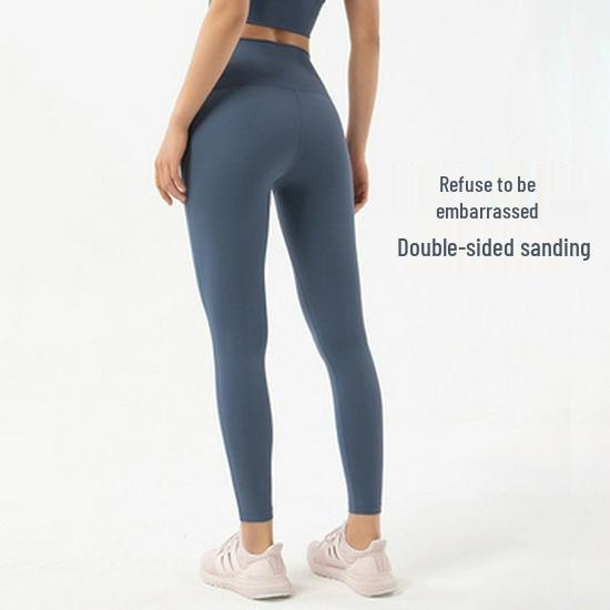 High-Waist Peach Hip Yoga Shorts – Double-Sided Brushed, Seamless 5-Point Fitness Pants