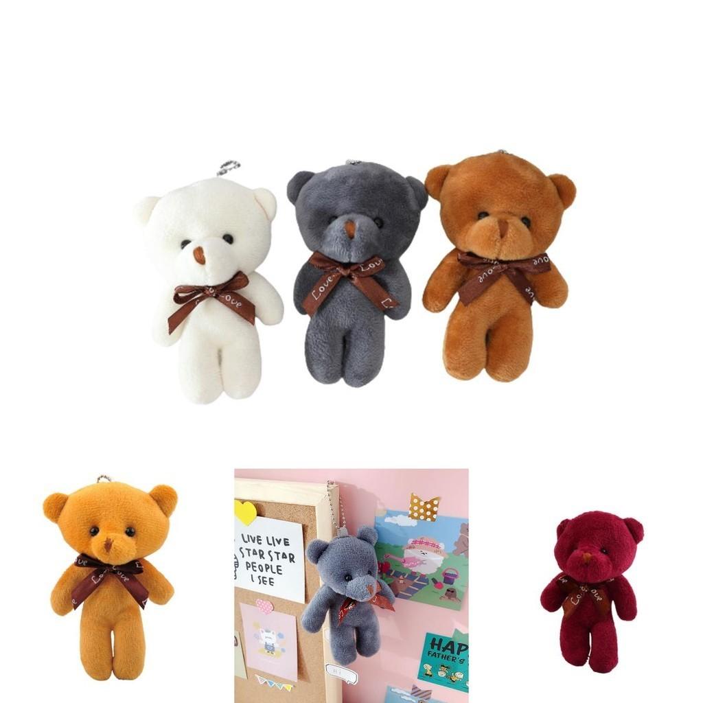 Soft And Durable Teddy Bear Stuffed Toy Keyring For Bag Or Car