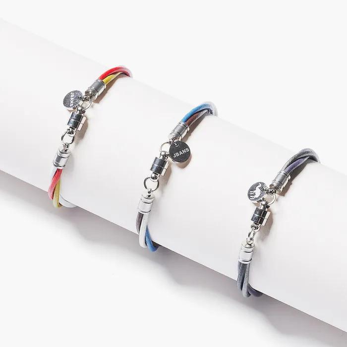 Stress Zero Triple Coil Leather Bracelet (C2503AC1304)