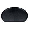 FRP New Shaku 5 Weave Tray Lacquerware Made In Dishwasher Safe J-kitchens Half-Moon (Tray/Tray) Black, Non-Slip, 45cm, (Strong Resin), Japan,