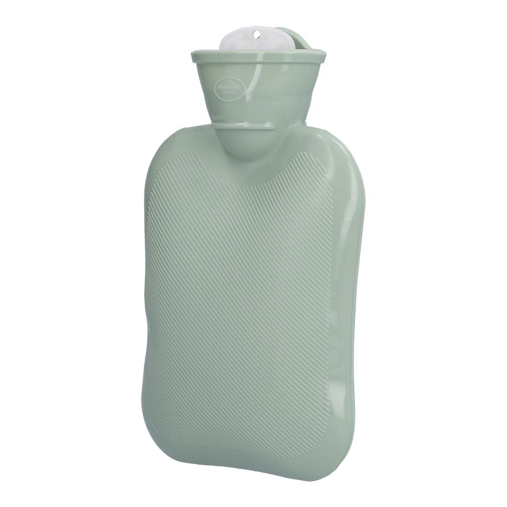 Hot Water Bottle Portable Thickened Water Injection 500ml Warm Water Bag for Warm Feet Cold ProtectionGreen