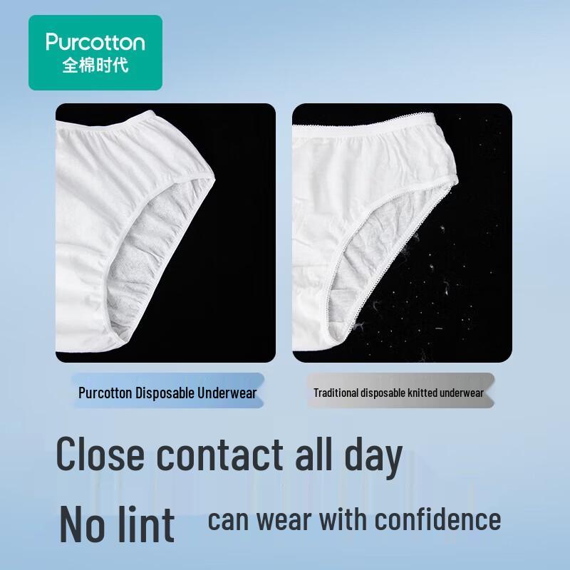 PurCotton Men's Disposable Travel Briefs