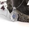 Classic design pendant Natural blue Tanzanite gemstone 925 sterling silver necklace fine jewelry for girlfriend's birthday gifts