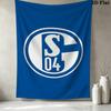 Fc Schalke Wall Tapestry Aesthetic Wall Hanging Printed Fabric Blanket Decorative Tapestries For Bedroom Living Room Home Decor