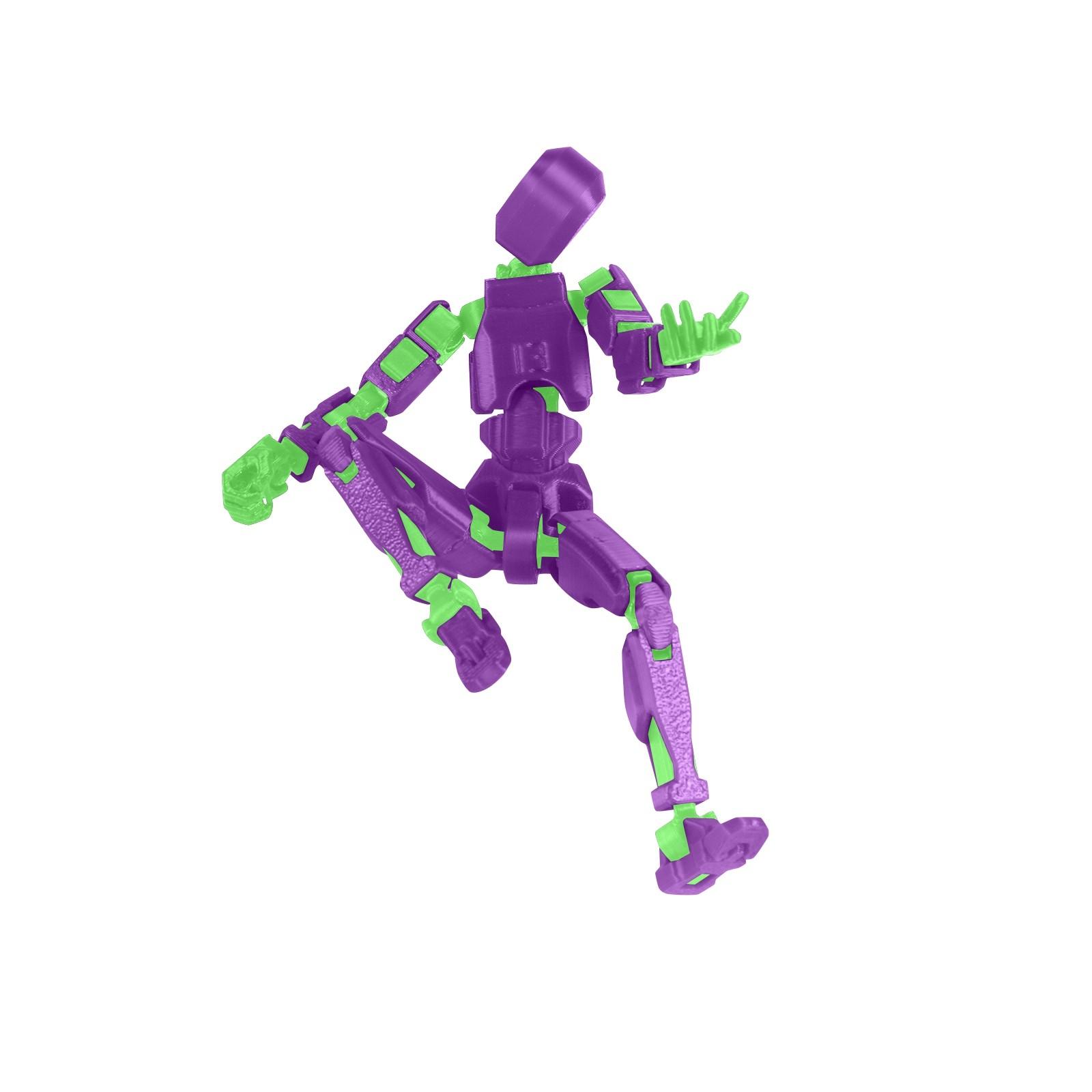 

Кукла 13 шарниров подвижная 3D печатная кукла игрушка манекен кукла DIY полное тело уменьшающееся One Size фиолетовый