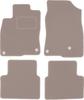 Beige Velour Floor Mats For: Honda Civic X Hatchback (2017-)