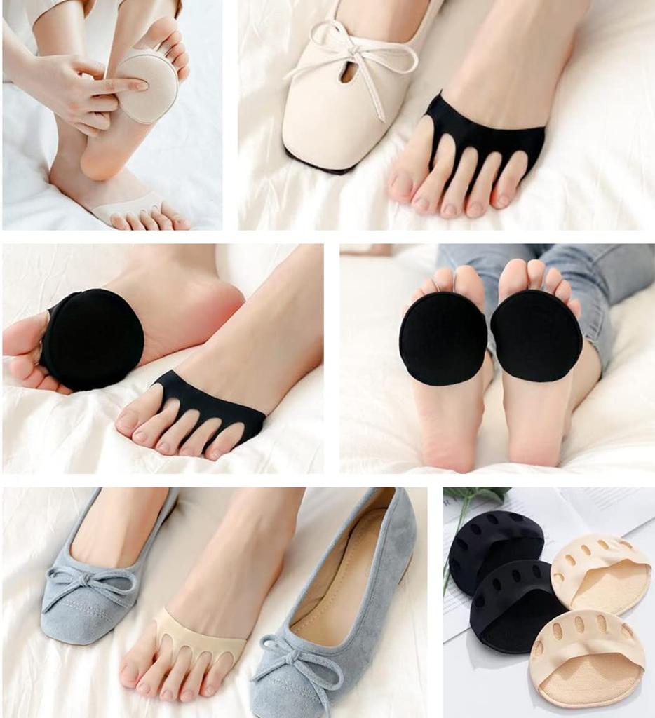 RuiChy Toe Socks with Toe Inner Foot Sweat Odor Sole One Size Fits All Socks, Five-Toe Holes, 6-Pair Set, Socks, Low-Profile Covers, Absorbent,