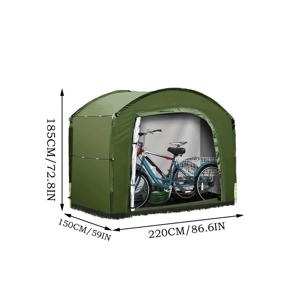 Bike Storage Tent Oxford Cloth Motorcycle Organizer Shelter Large-capacity Storage Supplies For Motorcycle Garden Tools Camping