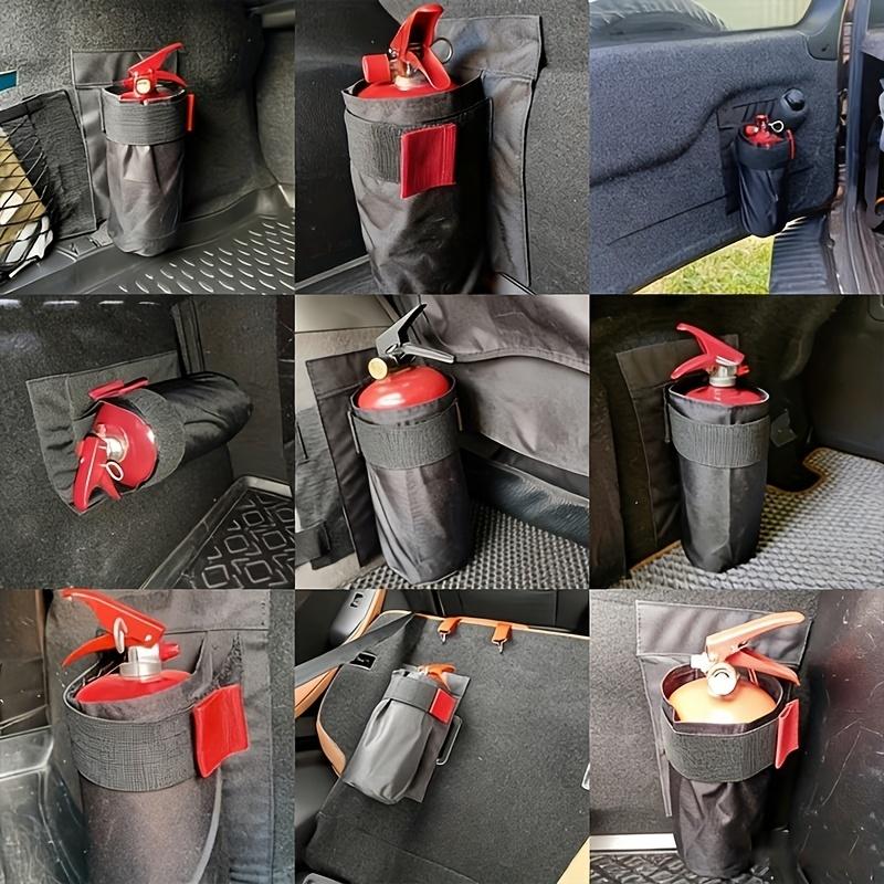 Oxford Fabric Durable Luggage Storage Bag Car Fire Extinguisher Manager And Seat Back Bracket For Storing Fire Extinguishers