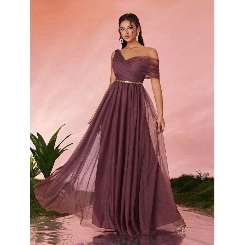 Evening Dress Slim Fit Long Dress New Style Annual Meeting Host Dress Wedding Dress Long Maxi Dress Picture Color--Al31076-3 L