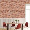 Red Brick Peel and Stick Wallpaper Vintage Brick Textured Self Adhesive Wallpaper Removable Contact Paper for Kitchen Bedroom