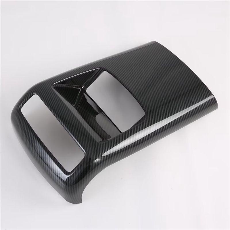 Durable-For Palisade - Car Rear Air Outlet Panel Cover Trim Sticker Spare Parts Accessories ABS Carbon Fiber