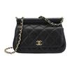 Grain Calfskin Crossbody Bag, Shoulder Bag Women's Black AP3008-B09159-94305